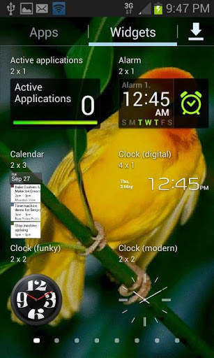 Cute Yellow Bird LWP स्क्रीनशॉट 3