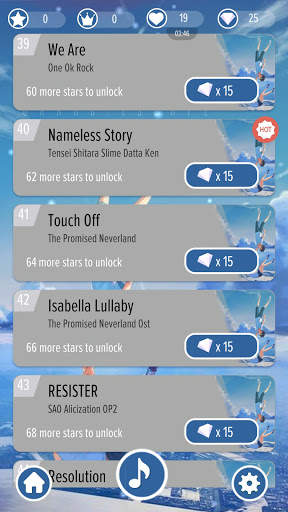 Piano Tiles Anime Music screenshot 7