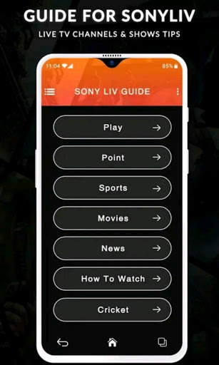 Free HD SonyLiv - Live TV Shows & Movies Guide screenshot 2