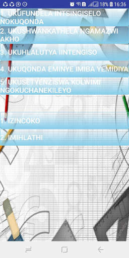 Grade 12 IsiXhosa Mobile Application screenshot 2