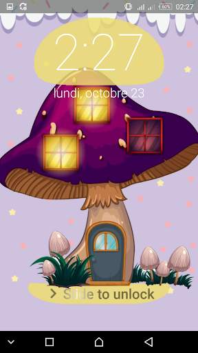 Cute Mushroom  password  LOCK SCREEN screenshot 8