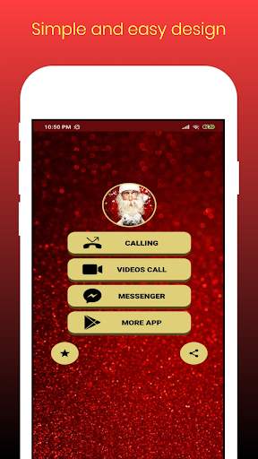 Video call and Chat from Santa Clause Simulation screenshot 1