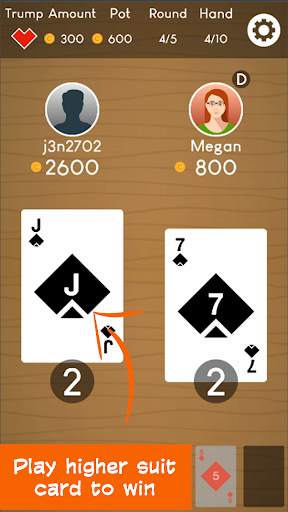 BAM! A free trick-taking card game for players screenshot 1