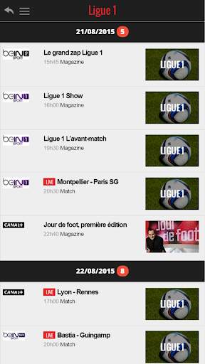 Programme TV Foot 8 تصوير الشاشة