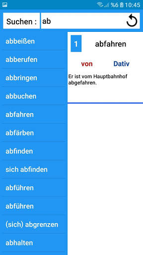 Verben mit Präpositionen screenshot 2
