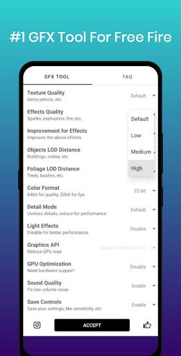 PU GFX Tool Pro For Free  Fire- ⚡ No ban, No Ads⚡ स्क्रीनशॉट 3