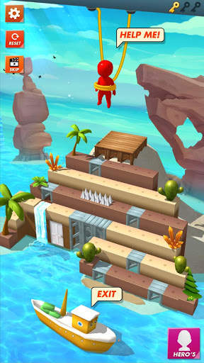 Rope Cut - Rescue Hero screenshot 1