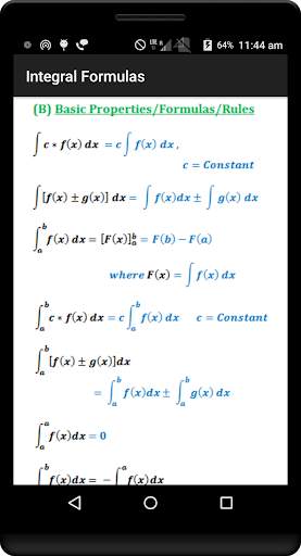 Calculus Quick Reference Pro screenshot 4