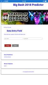 Big Bash Cricket Predictor screenshot 1