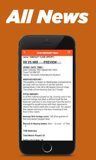 Free Fantasy Team screenshot 7