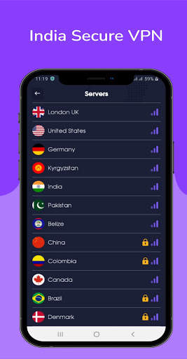 India Secure VPN– Fast, Secure - Free - VPN 2021 screenshot 2
