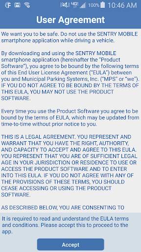 Sentry Mobile screenshot 1