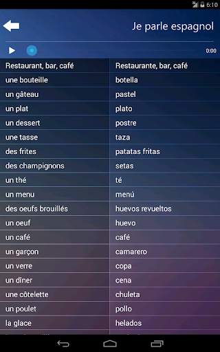 Je Parle ESPAGNOL Audio Cours screenshot 7