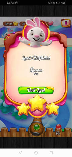 Rabbit Bubbles Shooter - game menembak bola screenshot 7