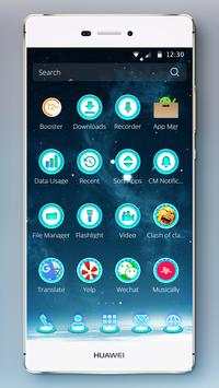 Galaxy Sci-Fi Launchr Theme 8 تصوير الشاشة