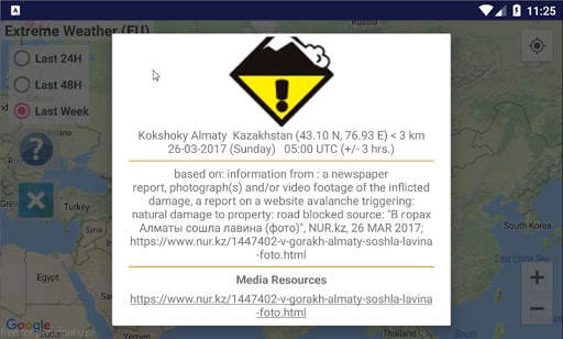 Alarms Extreme Weather EU скриншот 1