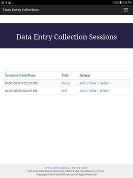 Mobile Data Entry screenshot 1