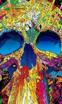 3D Blue Fire Skull Theme Wallpapers screenshot 1