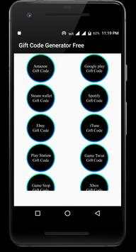 Gift Code Generator 2018 screenshot 2