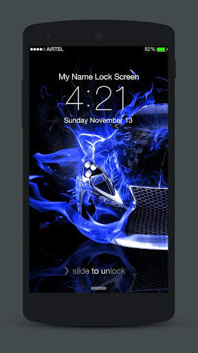 Neon Cars Lock Screen screenshot 5