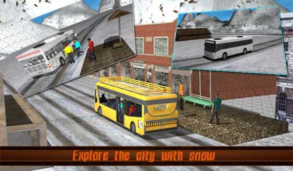 Off Road Winter Tourist Bus screenshot 11