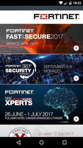 Fortinet EMEA Events screenshot 1