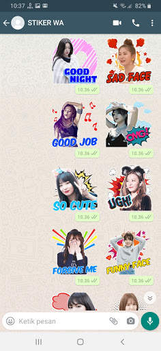 Chat Sticker WA Red Velvet Kpop WAStickerApps screenshot 5