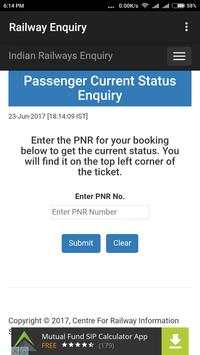 Indian Railway Enquiry App | Live Train Enquiry screenshot 2