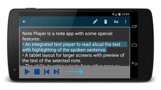 Note Text Player (Read aloud) screenshot 3