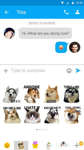 FREE-GOSMS PET FRIENDS STICKER screenshot 4