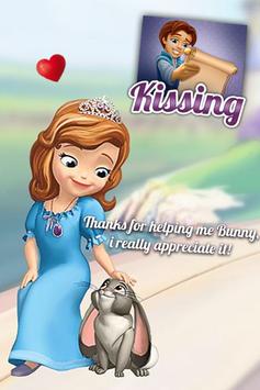 Princess Sofia kissing Game screenshot 1