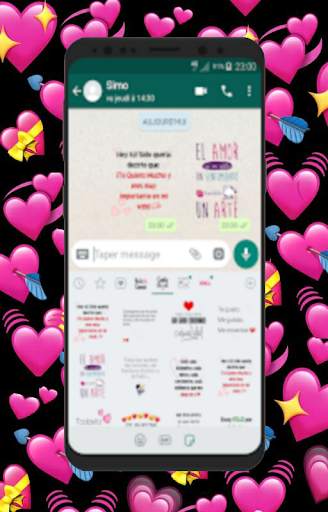 Stickers romanticos y frases de amor para WhatsApp screenshot 8