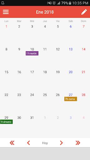 Calendario fácil de México скриншот 1