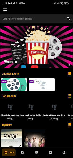 Popcorn - Movie, live TV screenshot 1
