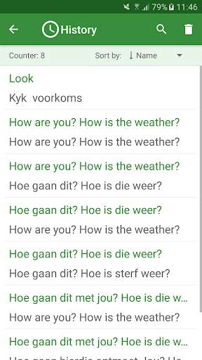 Afrikaans - English Translator screenshot 4