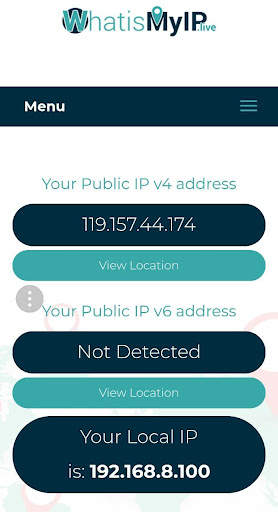 What is My IP address screenshot 1