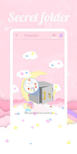 SMS Theme Unicorn Pink message screenshot 6