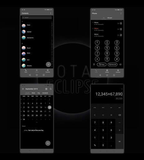 [EMUI 9.1]Total Eclipse Theme 3 تصوير الشاشة