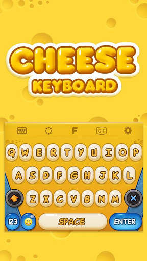 Gold Cheese Keyboard Theme - Emoji & Gif screenshot 1