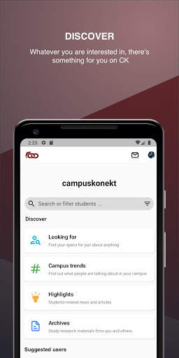 Campuskonekt CK - Find Students Online screenshot 1