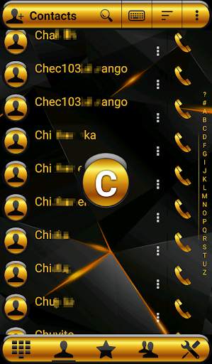 Theme Futura Gold Rocketdial screenshot 3