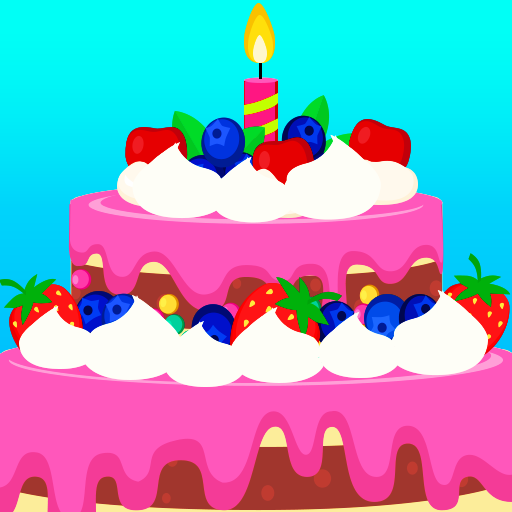cooking birthday cake game icon