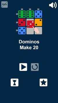 Dominoes Make 20: Math Game screenshot 3