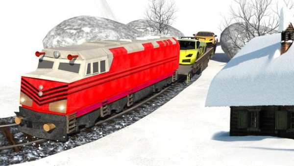 Crazy Car Cargo Train Driving 3D screenshot 6