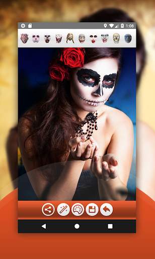 Halloween Makeup Photo Editor screenshot 1