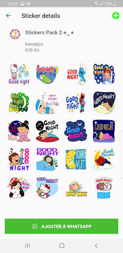 Good Morning and Good Night Stickers for WhatsApp‏ screenshot 2