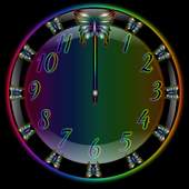 Butterfly Rainbow Clock Widget 1.0