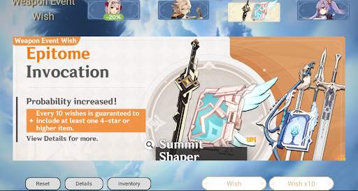 Genshin Impact Wish Simulator screenshot 3