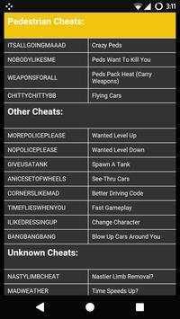Cheat Codes for GTA 3 screenshot 4