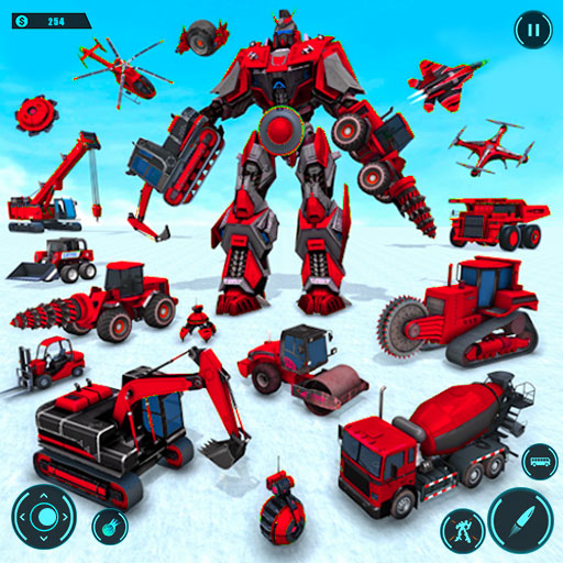 Robot Helicopter Car Transform icon